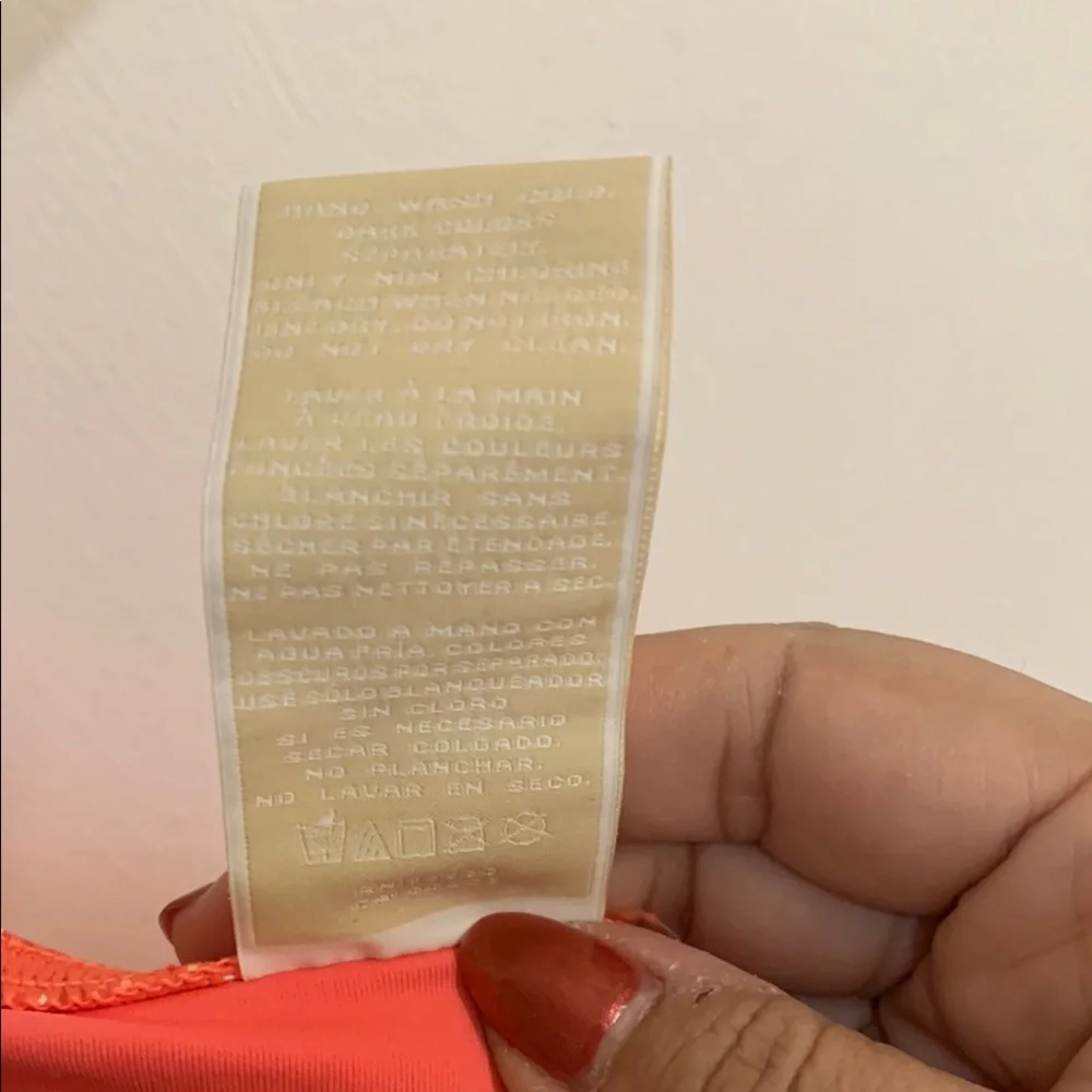 NWT Michael Kors White and Orange Bikini Swimwear